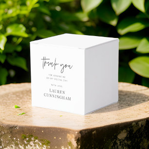 Moderne eenvoudige minimalistische camera Hartelij Bedankdoosjes