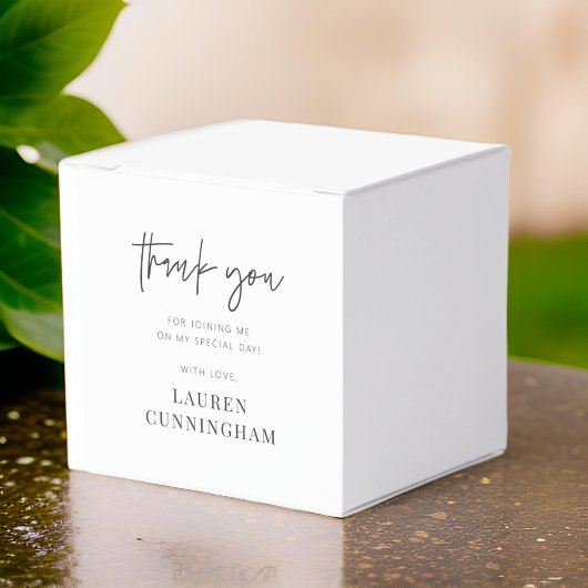 Moderne eenvoudige minimalistische camera Hartelij Bedankdoosjes