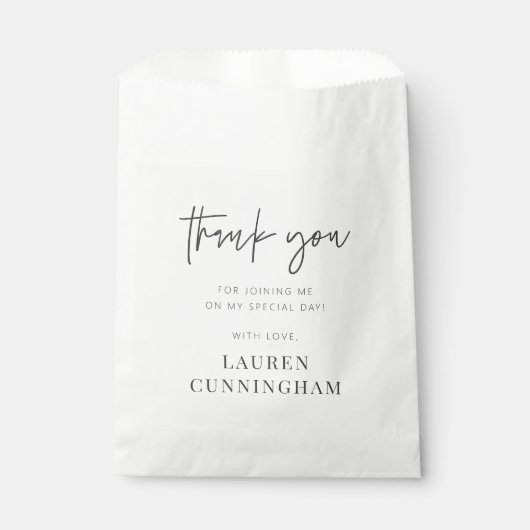 Moderne eenvoudige minimalistische camera Hartelij Bedankzakje (Voorkant)