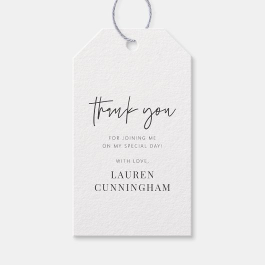 Moderne eenvoudige minimalistische camera Hartelij Cadeaulabel (Voorkant)