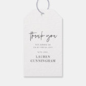 Moderne eenvoudige minimalistische camera Hartelij Cadeaulabel (Achterkant)