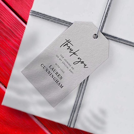 Moderne eenvoudige minimalistische camera Hartelij Cadeaulabel