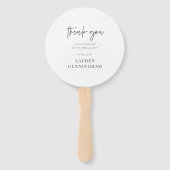 Moderne eenvoudige minimalistische camera Hartelij Handwaaier (Achterkant)