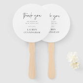 Moderne eenvoudige minimalistische camera Hartelij Handwaaier (Voorkant en achterkant)