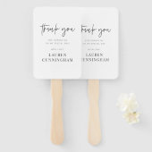 Moderne eenvoudige minimalistische camera Hartelij Handwaaier (Voorkant en achterkant)