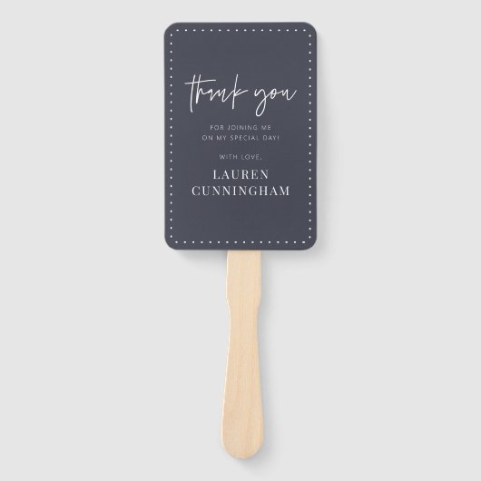 Moderne eenvoudige minimalistische camera Hartelij Handwaaier (Voorkant)