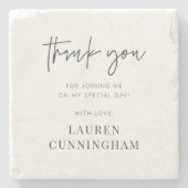 Moderne eenvoudige minimalistische camera Hartelij Stenen Onderzetter (Voorkant)