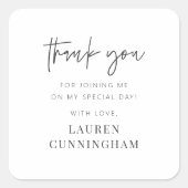 Moderne eenvoudige minimalistische camera Hartelij Vierkante Sticker (Voorkant)