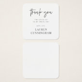 Moderne eenvoudige minimalistische camera Hartelij Vierkante Visitekaartjes (Voorkant /achterkant)