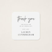 Moderne eenvoudige minimalistische camera Hartelij Vierkante Visitekaartjes (Voorkant)