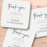 Moderne eenvoudige minimalistische camera Hartelij Vierkante Visitekaartjes<br><div class="desc">Het ontwerp is samengesteld uit moderne chic typografie met sans serif en serif doopvont.</div>