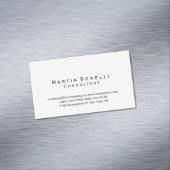 Moderne eenvoudige minimalistische consultant magnetisch visitekaartje (Voorbeeld)