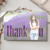 Moderne eenvoudige minimalistische dank u typograf bedankkaart