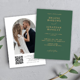 Moderne eenvoudige minimalistische elegante groene kaart