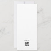 Moderne eenvoudige minimalistische foto eerste com kaart (Achterkant)