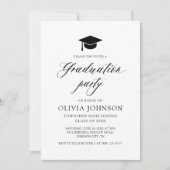 Moderne Eenvoudige Minimalistische Foto Graduation Kaart (Voorkant)