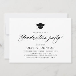 Moderne Eenvoudige Minimalistische Foto Graduation Kaart