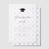 Moderne Eenvoudige Minimalistische Foto Graduation Vellum Uitnodigingen (Offset (Uitnodiging))