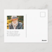 Moderne Eenvoudige Minimalistische Foto om Zijn Le Briefkaart (Achterkant)