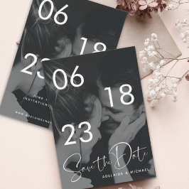 Moderne eenvoudige, minimalistische foto save the date