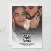 Moderne eenvoudige minimalistische foto twee verba save the date (Achterkant)