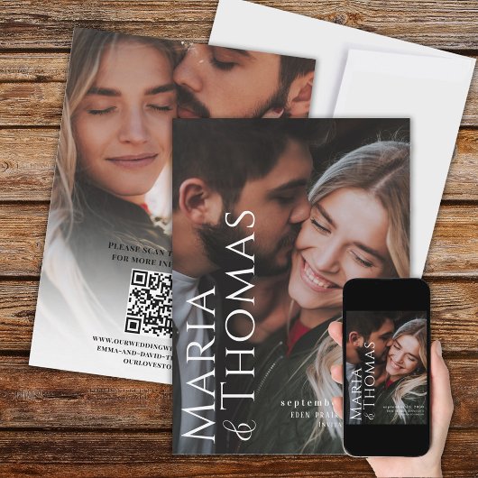 Moderne eenvoudige minimalistische foto twee verba save the date