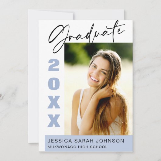 Moderne eenvoudige minimalistische fotograafpartij kaart (Voorkant)