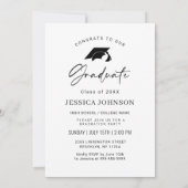 Moderne eenvoudige minimalistische fotograafpartij kaart (Achterkant)