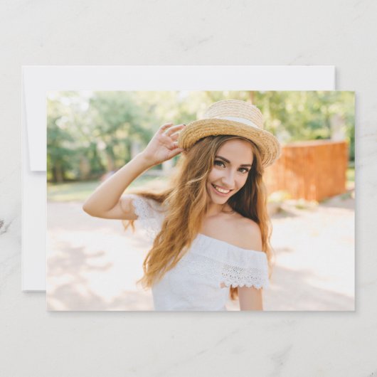 Moderne eenvoudige minimalistische fotograafpartij kaart (Achterkant)