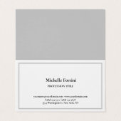 Moderne, eenvoudige minimalistische glans visitekaartje (Buitenkant ongevouwen)