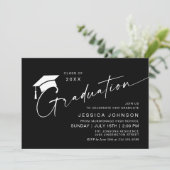 Moderne Eenvoudige Minimalistische GraduPartij Kaart (Staand voorkant)