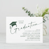 Moderne Eenvoudige Minimalistische GraduPartij Kaart (Staand voorkant)