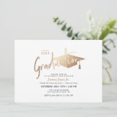 Moderne Eenvoudige Minimalistische GraduPartij Kaart (Staand voorkant)