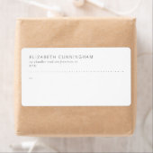 Moderne, eenvoudige, minimalistische grafische ver etiket (Insitu)