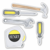 Moderne eenvoudige minimalistische handprogramma's sticker (Voorkant)