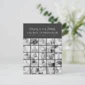 Moderne eenvoudige minimalistische herdenkingscoll briefkaart (Staand voorkant)