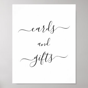 Moderne eenvoudige minimalistische Kaarten en cade Poster