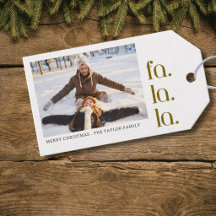 moderne eenvoudige minimalistische kerst fa la la 