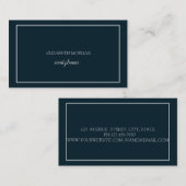 Moderne, eenvoudige minimalistische Lijst Visitekaartje (Voorkant / Achterkant)