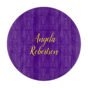 Moderne eenvoudige minimalistische naam indigo bla snijplank