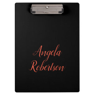 Moderne eenvoudige minimalistische naamgeving klembord