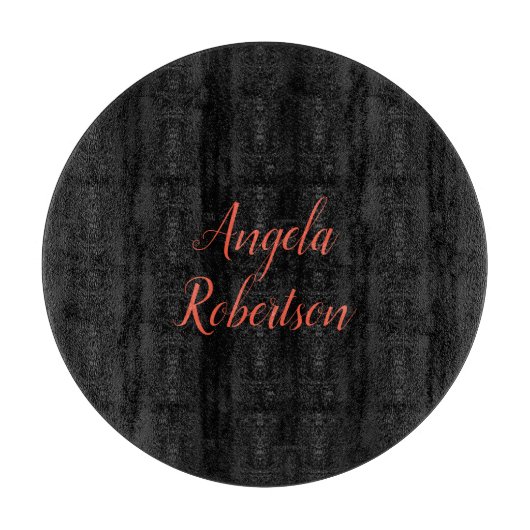 Moderne eenvoudige minimalistische naamgeving snijplank (Voorkant)