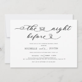 Moderne Eenvoudige Minimalistische Oefenavond Eetg Kaart