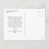 Moderne eenvoudige minimalistische Okayest Year-fo Feestdagenkaart (Achterkant)