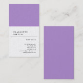 Moderne, eenvoudige, minimalistische parelpremie visitekaartje (Voorkant / Achterkant)