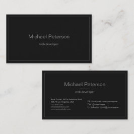 Moderne, eenvoudige minimalistische Professional z Visitekaartje