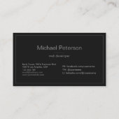 Moderne, eenvoudige minimalistische Professional z Visitekaartje (Achterkant)