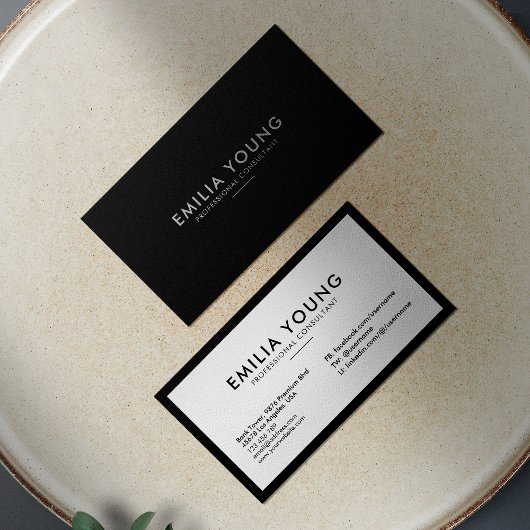 Moderne, eenvoudige minimalistische Professional z Visitekaartje