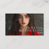 Moderne eenvoudige minimalistische professionele f visitekaartje (Voorkant)