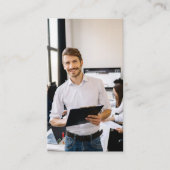 Moderne eenvoudige minimalistische professionele L Visitekaartje (Voorkant)